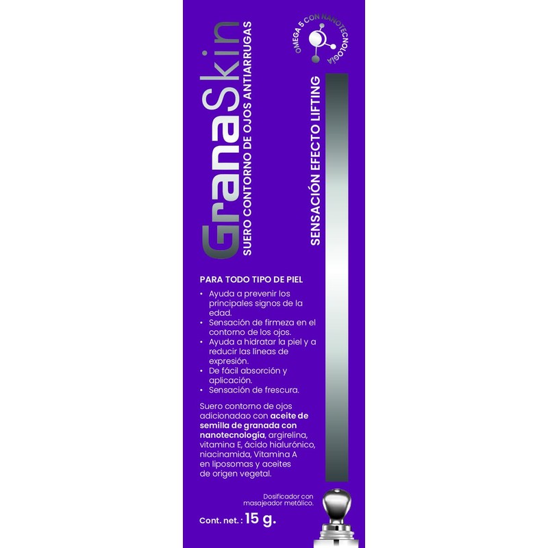 GranaSkin Suero Contorno de Ojos Antienvejecimiento con Efecto Lifting, 15