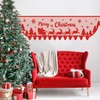 Christmas Mantle Scarf - Merry Christmas Fireplace Decorations - Red