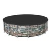 Bestway Round PVC 16 Foot Pool Cover for Above Ground