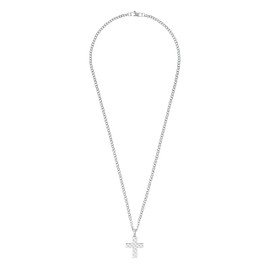 JOOP! Men's Stainless Steel Necklace, 60 cm, Silver, Comes in Jewellery Gift Box, stainless steel, No Gemstone