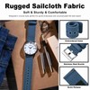 WOCCI 22mm Watch Band, Sailcloth Fabric, Quick Release, Replacement Strap,
