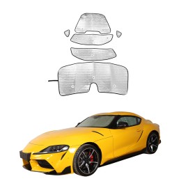 Ynei All Window Sun shades Set Shield sun protection Custom Fit For GR Supra 2020-23