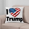 CafePress I Heart Trump Everyday Pillow Square Pillow, Decorative Accent