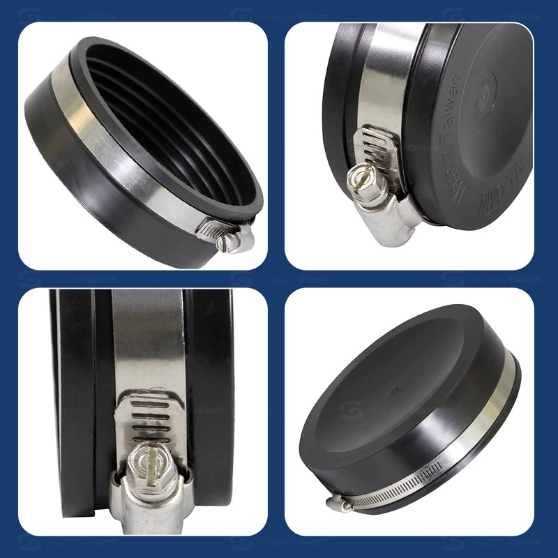 Supply Giant 8IFC Flexible Pvc Pipe Cap with Stainless steel