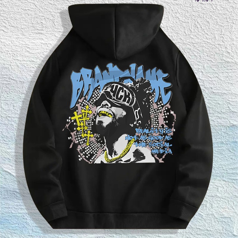 Graffiti - Style Graphic Hoodie 100% Cotton US Warehouse 7