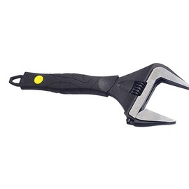 BE-TOOL Adjustable Wrench 6" 8" 10" Wide Mouth Hand Tool with Soft Grip Handle (215mm)