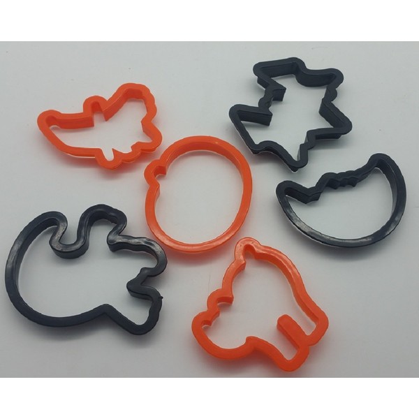 6pk Halloween Plastic Cookie Cutters