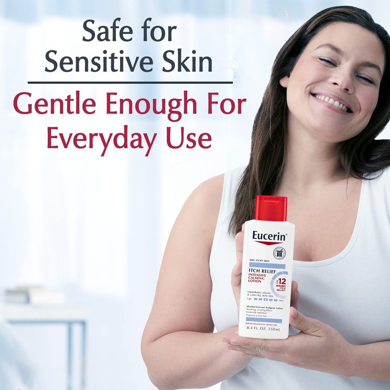 Eucerin Itch Relief Intensive Calming Lotion, Itch-Relieving Lotion for Sensitive
