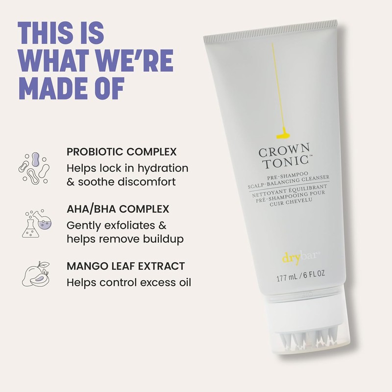 Drybar Crown Tonic Pre-Shampoo Scalp Balancing Cleanser 6 oz /