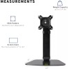 VIVO Pneumatic Free Standing Single Monitor Desk Stand, STAND-V001V, Up