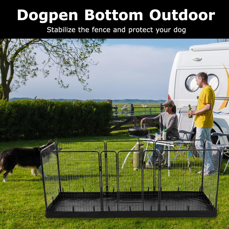 PJYuCien Rectangle Dog Playpen Bottom - Fits 8 Panels, 24''