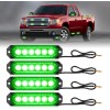 Safety Warning Light Emergency Strobe Grille Lights 4Pcs 6 LED