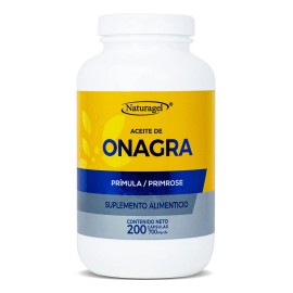 Naturagel Aceite De Onagra 350g 200 Cpsulas Suplemento Sabor Sin sabor                                                                                