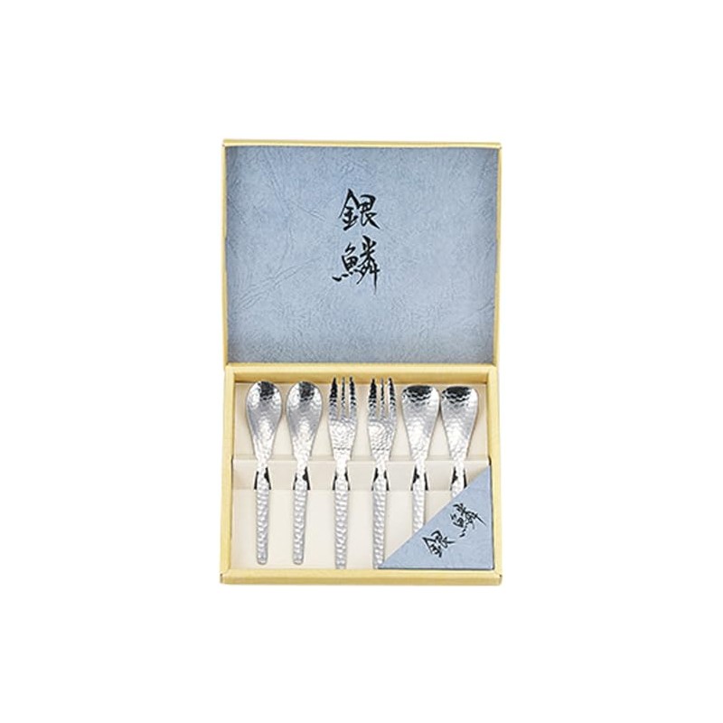 Tamahashi GR-107 Silver Scale Cutlery Set, Stainless Steel, Made in