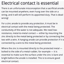 ZNGUY 3 Zinc Anode with 10 ft. Cable