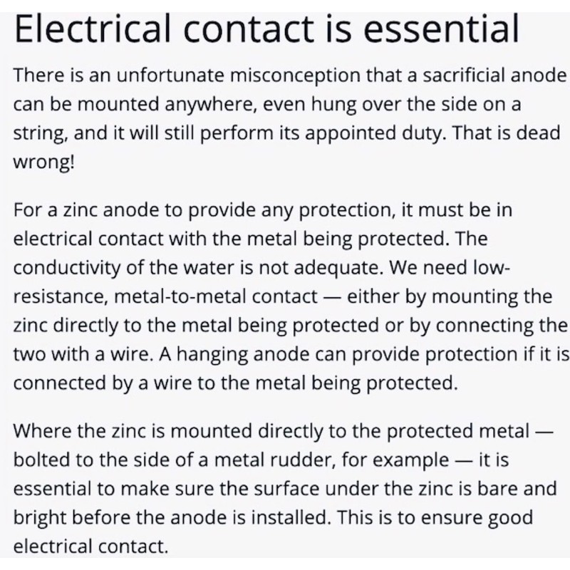 ZNGUY 3 Zinc Anode with 10 ft. Cable