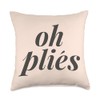 Oh Plies Funny Ballet Dance Teachers Ballerina Dancing Throw Pillow