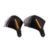 Pair 22 mm 7/8 Inch Black Motorcycle Hand Guards Hand