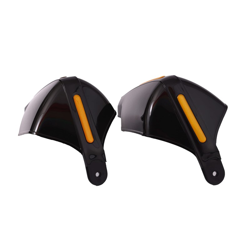 Pair 22 mm 7/8 Inch Black Motorcycle Hand Guards Hand