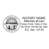 Hubco Printer 50 Notary Stamp for Ohio Attorney's (Black Case)