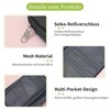 Diffaxy Passport Bag, Passport Organiser with Large Capacity, Portable Passport