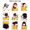 ColorGround Medium Long Wavy Anime Cosplay Wig for Men (Black