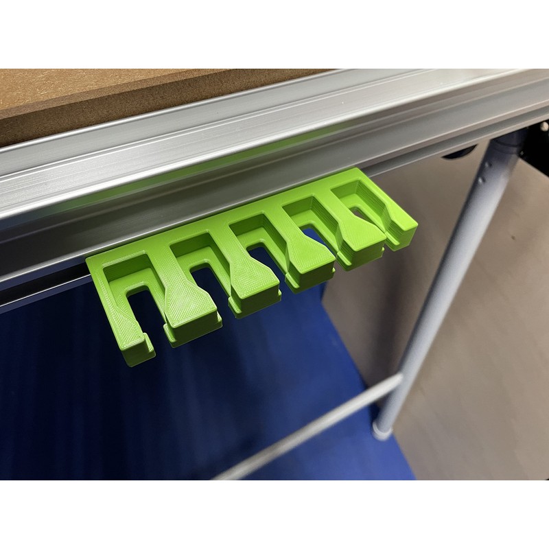 Universal Rack for 5 Ratchet Clamps Compatible with Festool MFT/3