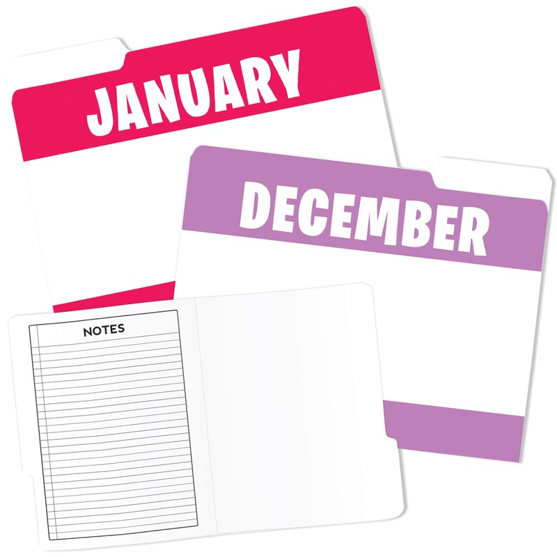 Top Notch Teacher Products TOP3394 Designer File Folders, Months of