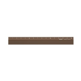 Midori 42288006 Aluminum Ruler, 5.9 inches (15 cm), Brown