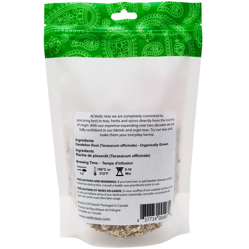 Dandelion Root Tea, Organically Grown, Caffeine-Free, 250gm