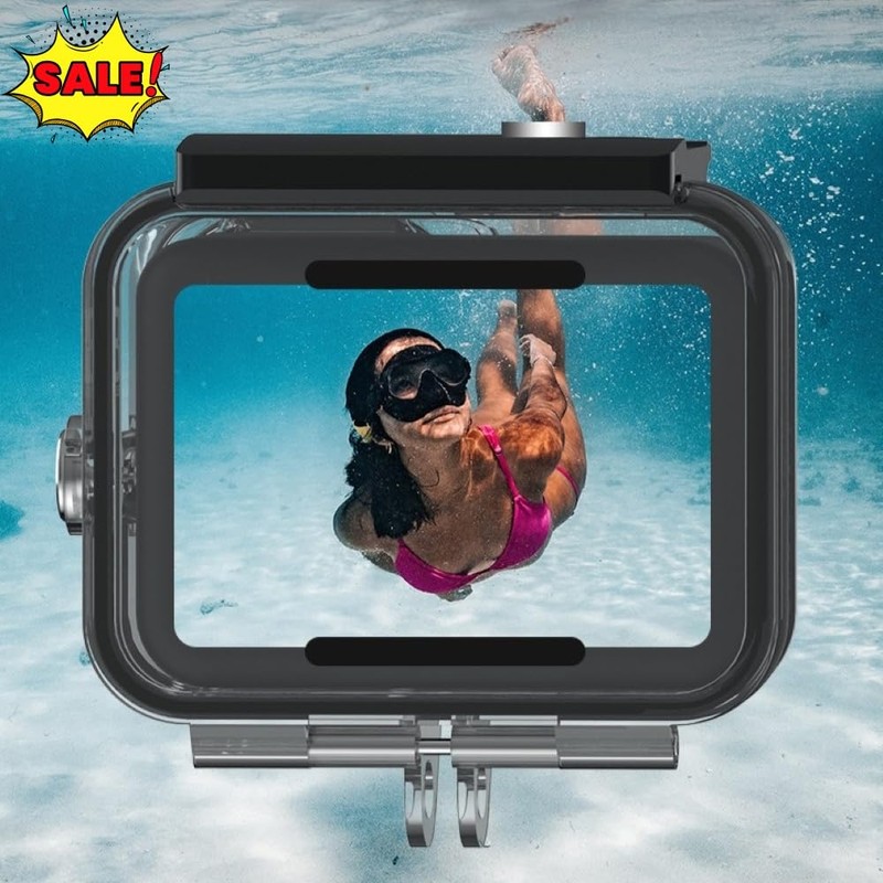 Azragon Gopro Protective housing for Hero13/12/11/10/9 with Quick Release Bracket