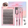 Kit De Extensiones De Pestañas Diy Naturales 8-18mm Itntfn
