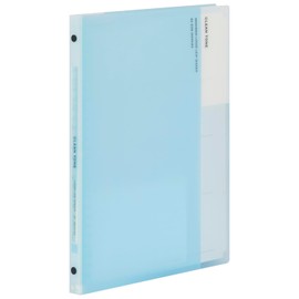 Maruman F019-52 Clean TONE B5 Loose Leaf Binder, Slim, 26 Holes, 4-piece Set, Light Blue