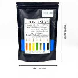 HongYi Blue Iron Oxide Pigment, Blue Iron Oxide Powder - Pigments for Artistic and Decorative Painting, Concrete, Clay, Cement, Masonry and Paint Products (500g/1.1pound)