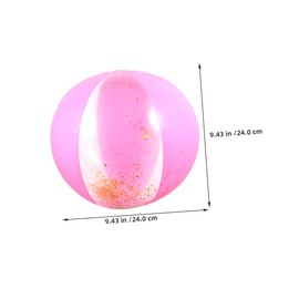 KICHOUSE 4pcs Inflatable Water Balls for Lightweight Bouncy Beach Plaything Pink Gold for Summer Pool Backyard Indoor Fun Parent Activities