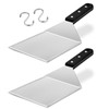 HaSteeL Metal Spatula Set of 2, Stainless Steel Large Griddle