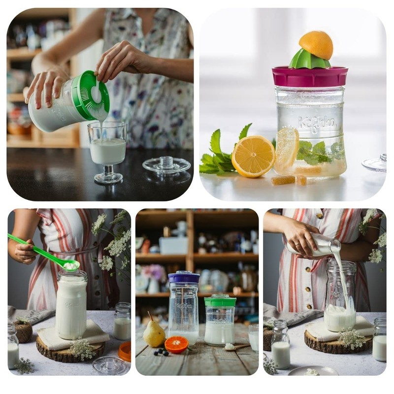 Kefirko | Kefir Fermenter Starter Kit, Easily Make Milk and