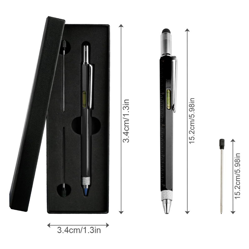 Thyonta 6-in-1 Multifunctional Gift Pen Gift Set Metal Ballpoint Pen