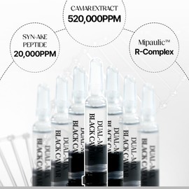Echel Dual Mix Black Caviar Ampoule Dongan Caviar Cosmetics 1 Set Echel Dual Mix Leaf-Fit 1 Box / 에첼 듀얼믹스 블랙 캐비어 앰플 동안 캐비어화장품 1세트 에첼 듀얼믹스 리프-핏 1박스