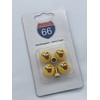 Set of 4 Valve Caps + 2 Bicycle Adapters -