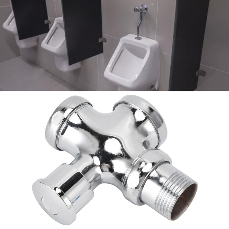 Urinal Flush Valve with Push Button Toilet Delay Flushing Valve