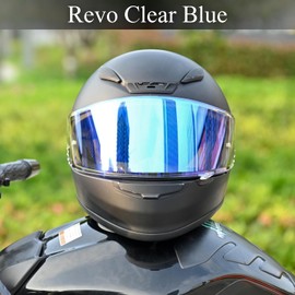 Logto Compatible with CWR-1 Z7 RF-1200 NXR X14 RF-SR Motorcycle Helmet Visor Shield Replacement Helmet Accessories (Revo Clear Blue)