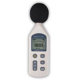 RGBS Digital Sound Level Meter LCD Display Noise Level Monitor Decibel Monitoring Data Storage Tester LCD A/C Fast Slow dB Monitor 30-130dB