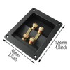 ZZLZX 1PC Copper 4-Position Terminal Junction Box, Post 4 Speaker