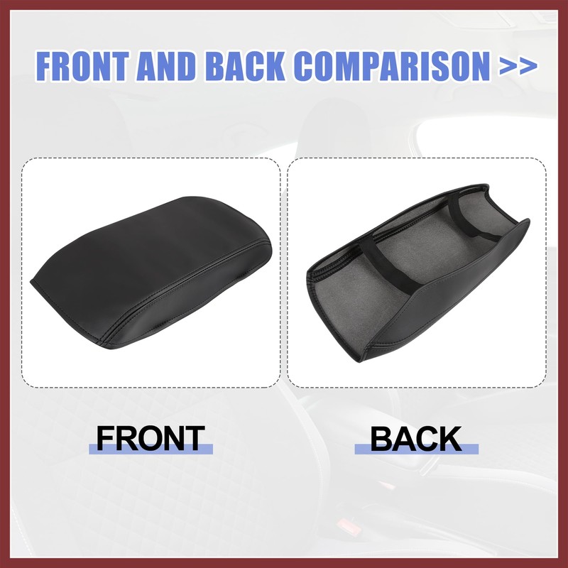 HEROFFIX Car Center Console Lid Armrest Seat Box Cover Protector