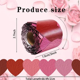 68.9 Feet Bulletin Board Borders Valentine's Day Rolled Border Trim for Wedding Festival Bulletins Wall Decor Classroom School Party Decoration