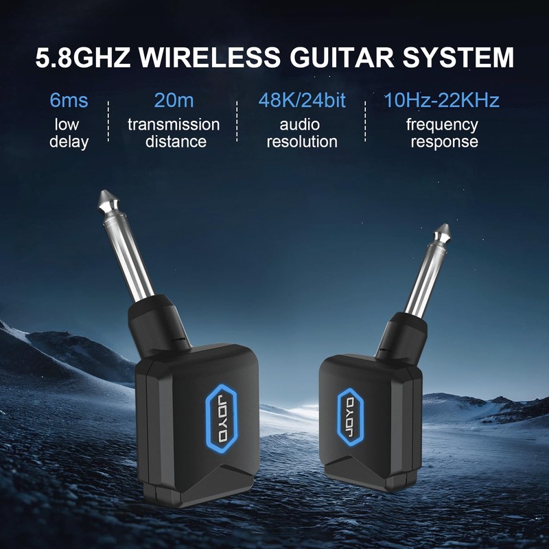 5.8Ghz Wireless Guitar Transmitter Receiver Guitar System with Charging Box