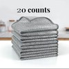 20 Counts single layer Dishwashing Rags，Multipurpose Non-Scratch Wire Dishcloths for