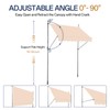VINGLI Manual Retractable Awnings for Patio, 78"x118" Patio Awning Window