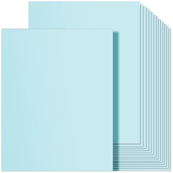 100 Sheets Blue Cardstock Paper - Ohuhu 8.5 x 11 Thick 80lb Card Stock Printer Paper for Crafts DIY Making Cards Invitations Weddings Parties Showers